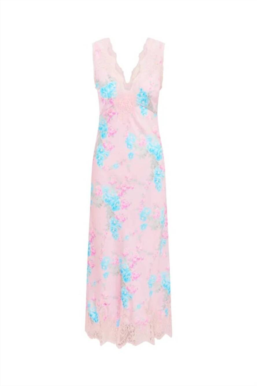 NEW LOVESHACKFANCY serene lace dress in turquoise paradise